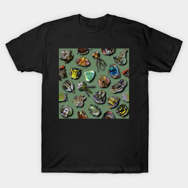 Insect Heads T-Shirt by dinaaaaaah